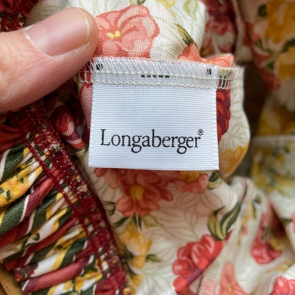 Longaberger hand woven basket with liner. Made in 1998 - Picture 3 of 6